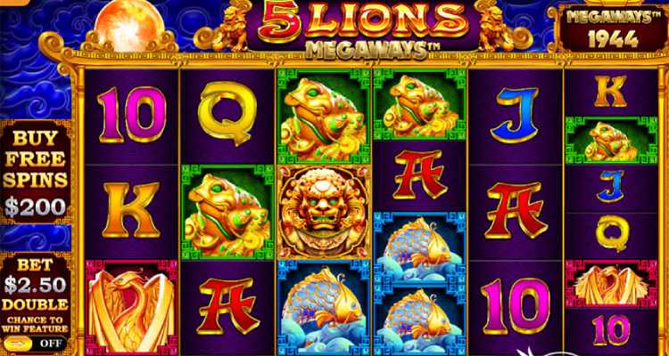 giao diện slot game 5 Lions Megaways