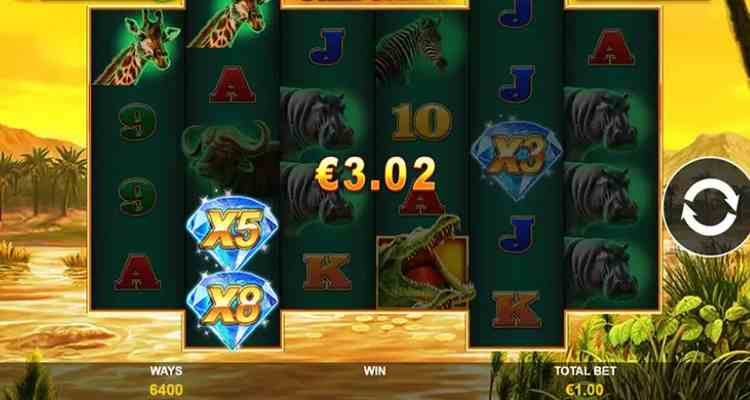 chiến thắng trong slot game Crocodile Blitz