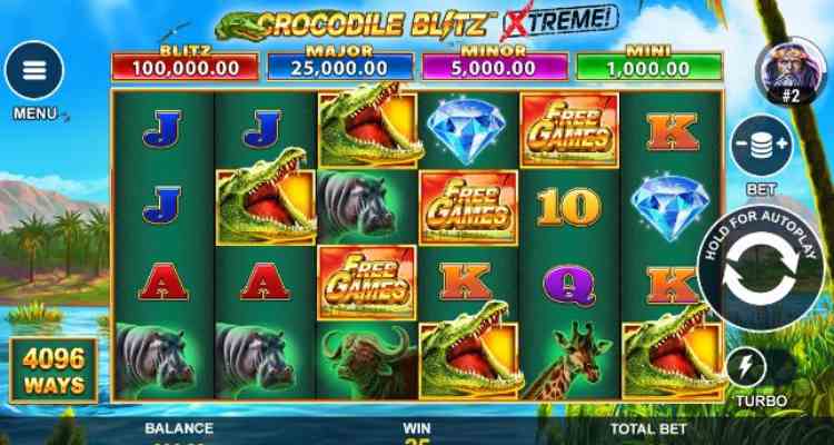 giao diện slot game Crocodile Blitz