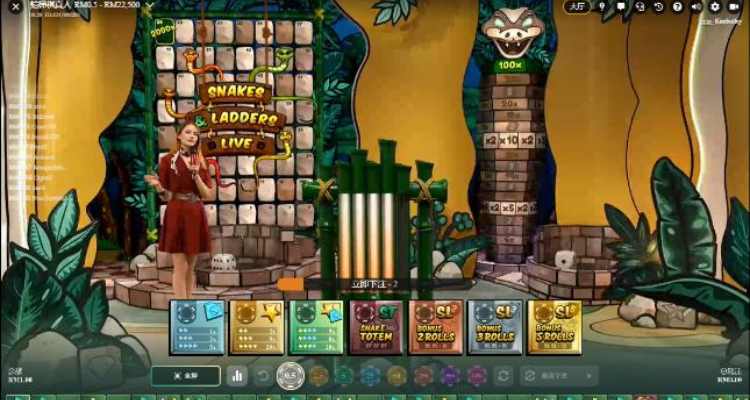 giao diện Snakes & Ladders Live 12BET